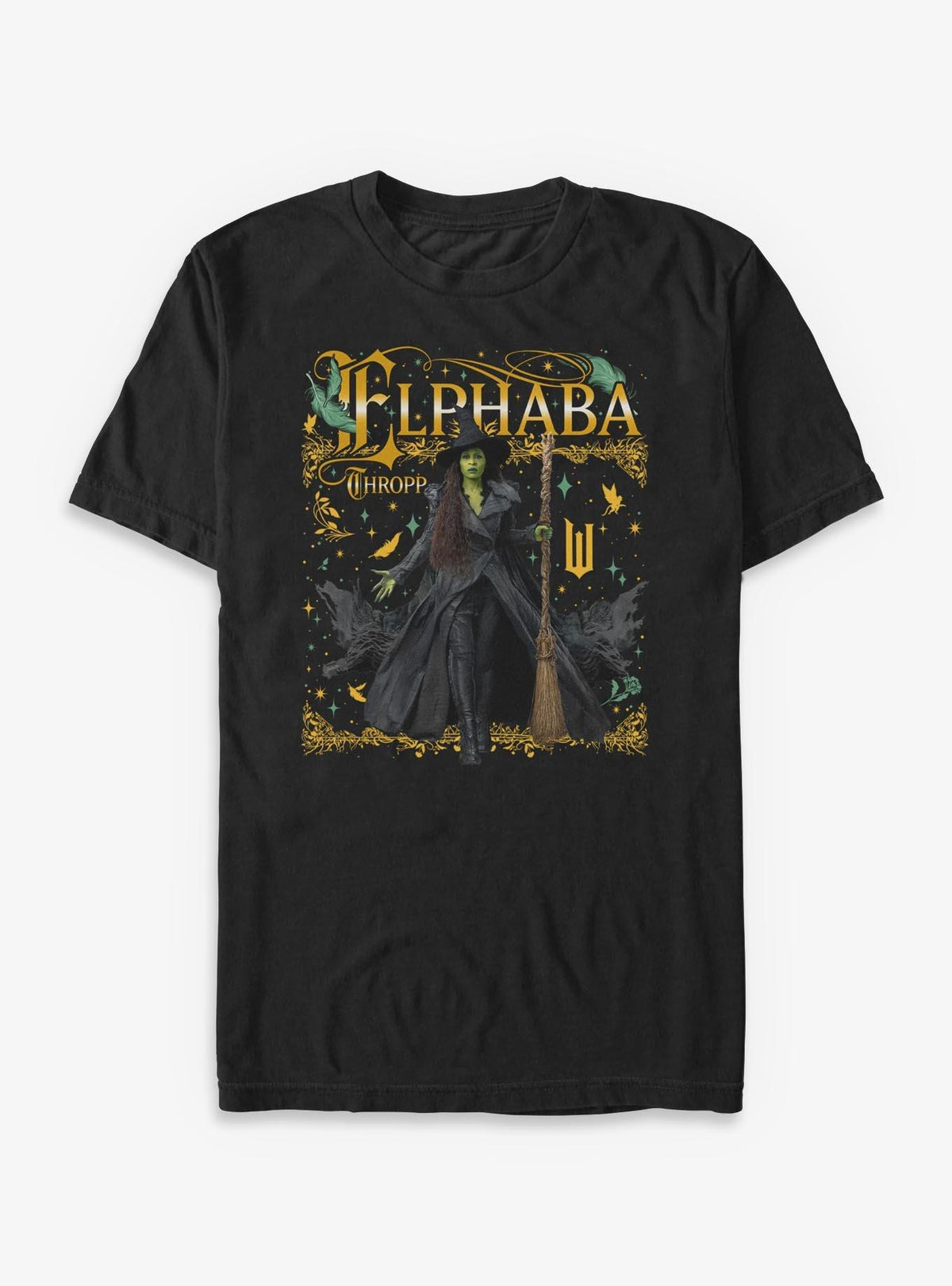 Wicked For Good Elphaba Thropp Portrait Big Tall T-Shirt