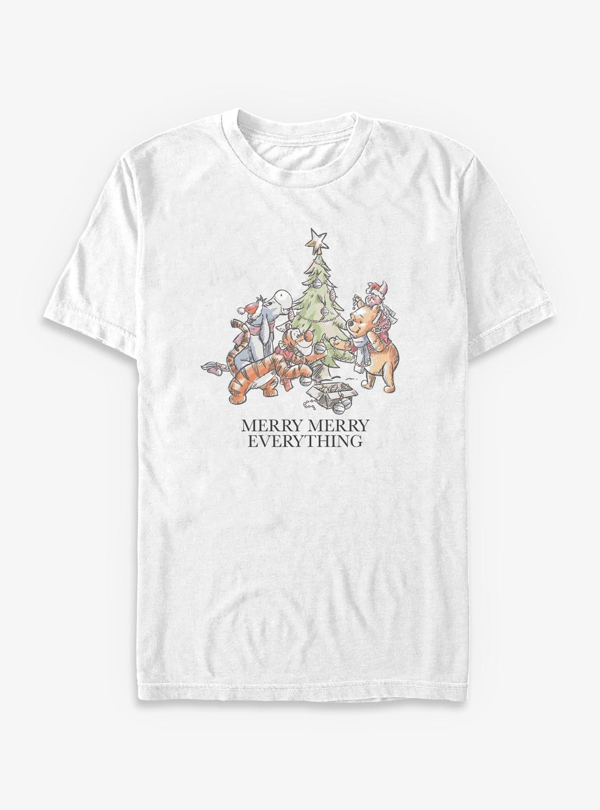 Winnie The Pooh Merry Everything Big Tall T-Shirt