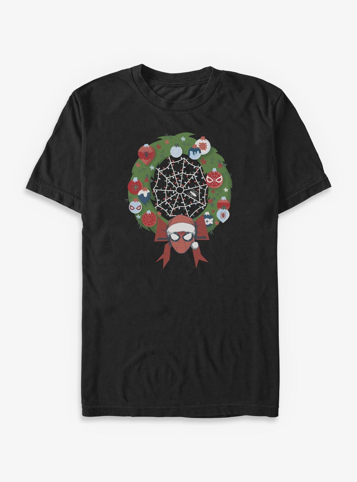 web hero Christmas Wreath Big Tall T-Shirt