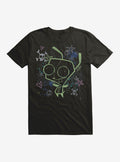 Invader Zim GIR Chalk Art Drawing T-Shirt