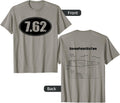 7 62 Sks Ak47 Rifle Ammo Gun Bullet Size Dbl Sided Shirt T Shirt Minimal Style