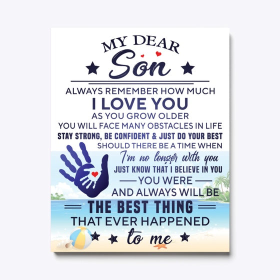 TO MY SON Canvas Gift