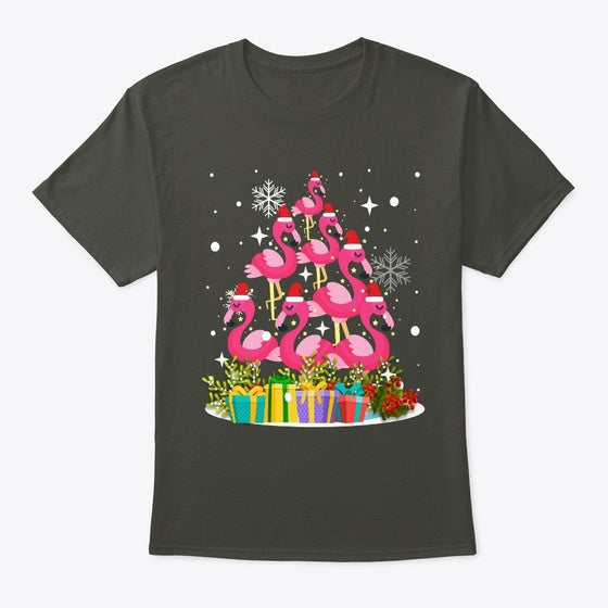 Flamingo Christmas Tree Gift T-Shirt