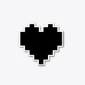 Pixel Heart Sticker