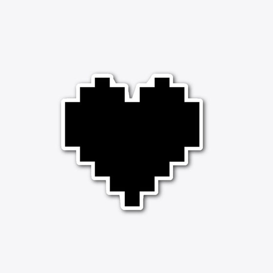 Pixel Heart Sticker