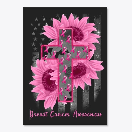 Sunflower Cross Breast Cancer