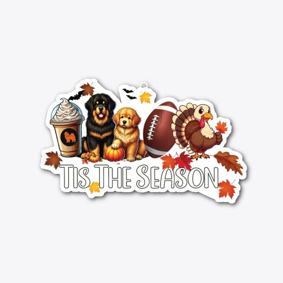 Tibetan Mastiff Tis The Season Fall
