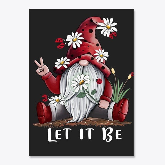LADYBUG GNOME LET IT BE HIPPIE GNOME