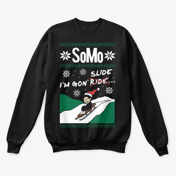 I'm Gon' Slide Holiday Crewneck (Blk)