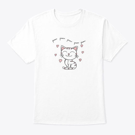 Happy Pink Cat Purring