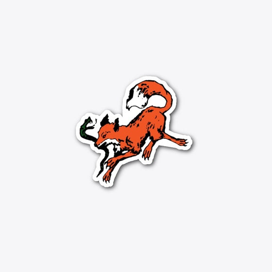 Hunting fox sticker