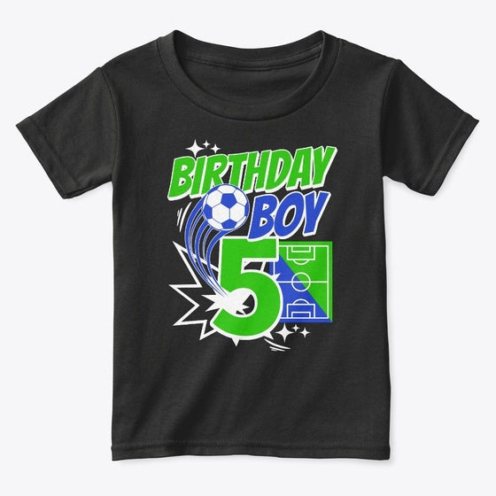 5th Birthday Party Soccer Fan Shirt