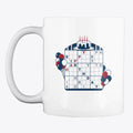 White Happy Birthday mug