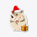 Christmas Hamster Sticker