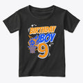 Age 9 Birthday Basketball Party Shirt