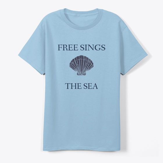 Free Sings the Sea Classic Tee Seashell