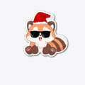 Red Panda Santa funny Red Panda