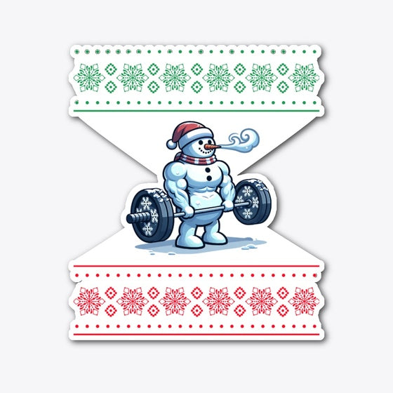 Muscle Snowman Funny workout Snowman