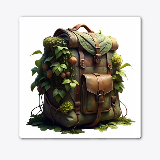 Ivy-Covered Hiking Backpack