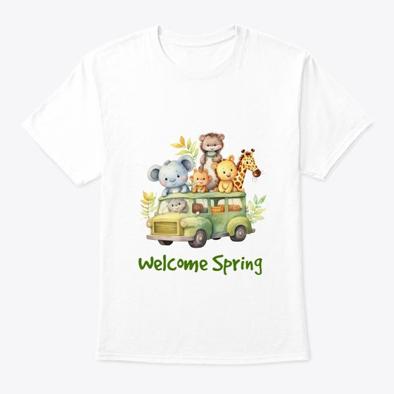 Spring season cute animal kids tshirt