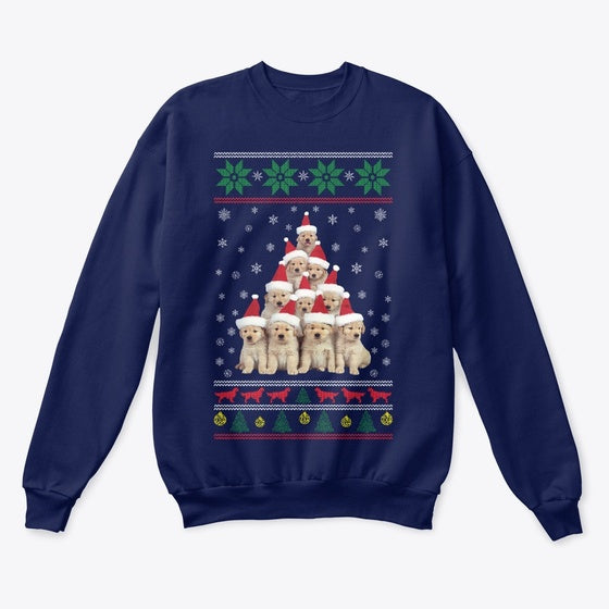 Golden Retriever Ugly Christmas Sweater