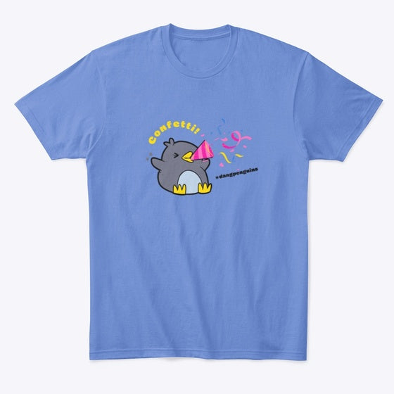 Dang Penguins Confetti on Blue