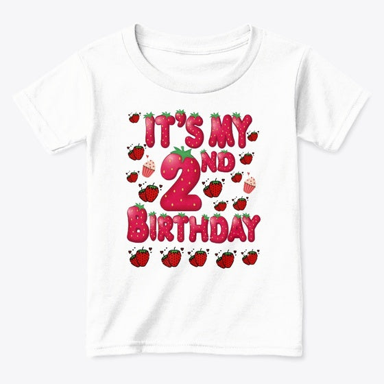 2nd Birthday Strawberry-Theme Age 2