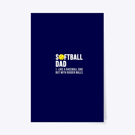 Softball like a bigger