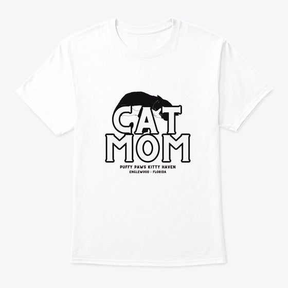 Cat Mom Black and White