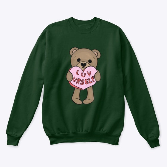 self luv teddy bear crewneck