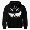 Life Party art and logo white