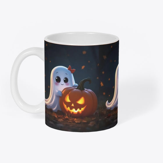 Halloween mug with cute ghost