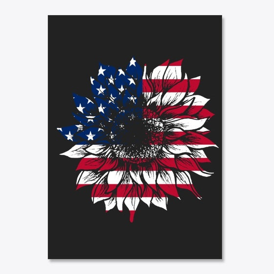American Flag Sunflower