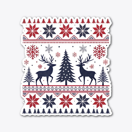 Nordic Reindeer Christmas Tee
