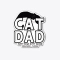 Cat Dad Black and White