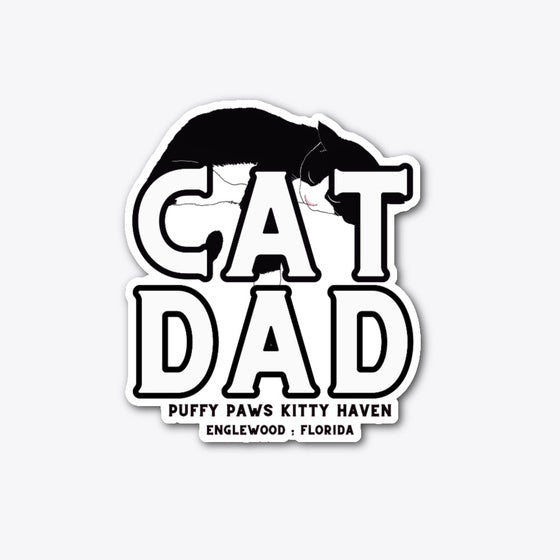 Cat Dad Black and White