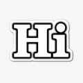 Hi Sticker