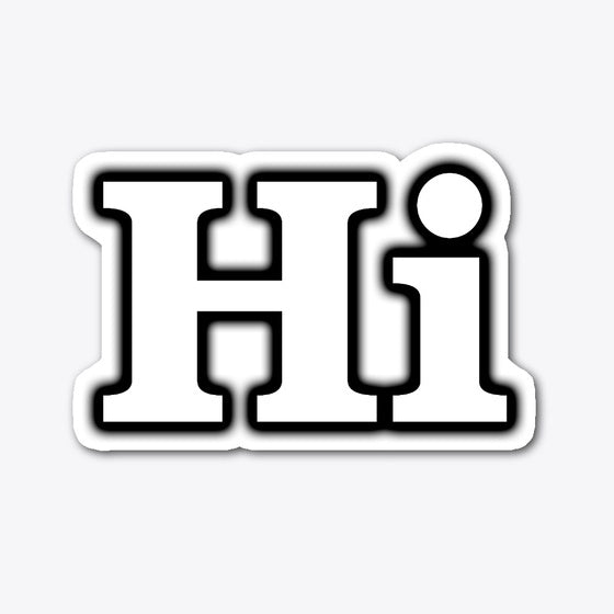 Hi Sticker