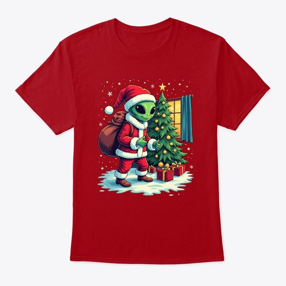 Cute Alien Santa Tee Christmas Toys