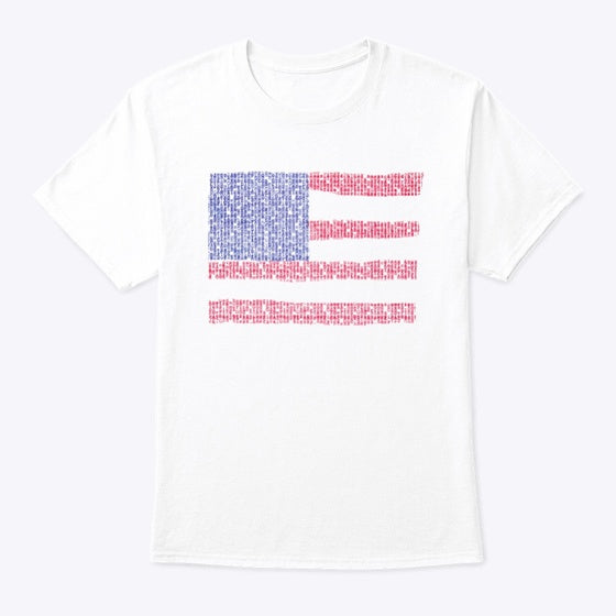 God Bless America Typed Flag