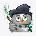 Magic Owl Sticker Cunning Owl
