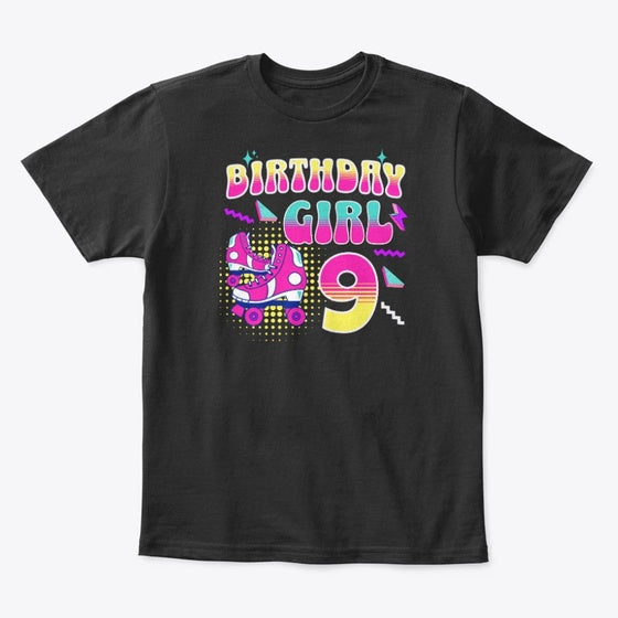 Age 9 Birthday Girl Party Roller Skating