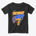 Age 7 Birthday Basketball Party Shirt