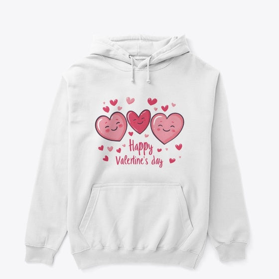 Valentine's day hearts white t-shirt