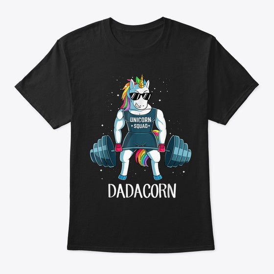 Dadacorn Unicorn Dad Unicorn Weightlifti