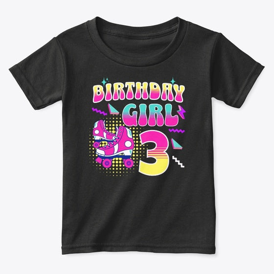 3-Year-Old Birthday Girl Roller Skate