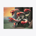 The Crimson Crested Hydra Poster