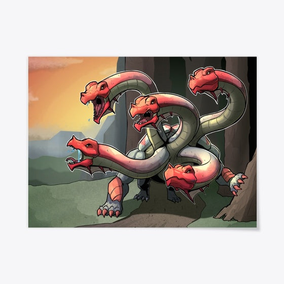 The Crimson Crested Hydra Poster