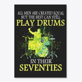 Equal Drums Seventies Men Sticker
