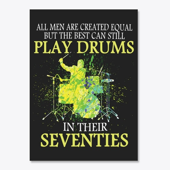 Equal Drums Seventies Men Sticker